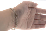 Silvery Adornment - Vintage Sterling Silver Fancy Link Bracelet (VB045)