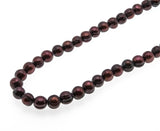 Aubergine Treasure - Vintage Genuine Cultured Pearl Jewelled Tone Pearl Necklace  (VN081)