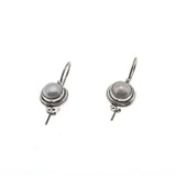 Pearl Classics - Vintage Sterling Silver Cultured Pearl Dangle Earrings (VE286)