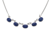 Blue Moon - Vintage Sterling Silver Lapis Lazuli Necklace (VN124)
