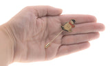 Frosty The Snowman - Vintage Retro Gold Plated Enamel Snowman Pin (VBR029)