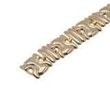 Links Of Gold - Vintage Gold Tone Fancy Link Bracelet (VB059)