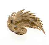 Golden Feather - Vintage Marcel Boucher Feather Brooch (VBR092)