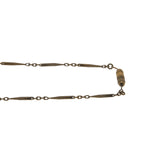 Garden Stroll - Edwardian Brass Chrysoprase & Paste Necklace (EDN020)