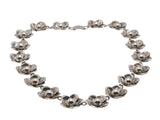 Anemone Delight -  Vintage Birks Sterling Silver Floral necklace (VN072)
