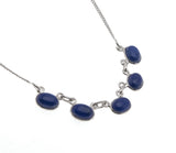 Blue Moon - Vintage Sterling Silver Lapis Lazuli Necklace (VN124)