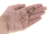 Frosty The Snowman - Vintage Retro Gold Plated Enamel Snowman Pin (VBR029)
