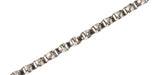 Silvery Adornment - Vintage Sterling Silver Fancy Link Bracelet (VB045)