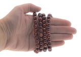 Aubergine Treasure - Vintage Genuine Cultured Pearl Jewelled Tone Pearl Necklace  (VN081)