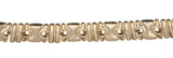 Links Of Gold - Vintage Gold Tone Fancy Link Bracelet (VB059)