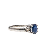Timeless & Classic - Vintage 14K White Gold Sapphire & Diamond Ring (VR586)