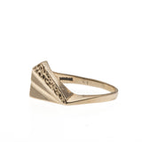 Retro Elegance - Vintage 10K Gold Fan Ring (VR570)