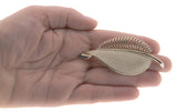 Leather & Gold - Vintage Marcel Boucher Gold Tone Leaf Brooch (VBR150)
