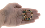 Jewelled Wreath - Vintage D'Orlan Gold Plated Enamel Brooch (VBR034)