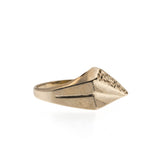 Retro Elegance - Vintage 10K Gold Fan Ring (VR570)