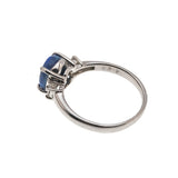 Galaxy - Vintage Platinum Black Opal & Asscher Cut Diamond (VR611)