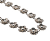 Anemone Delight -  Vintage Birks Sterling Silver Floral necklace (VN072)