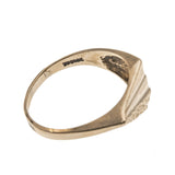 Retro Elegance - Vintage 10K Gold Fan Ring (VR570)