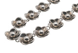 Anemone Delight -  Vintage Birks Sterling Silver Floral necklace (VN072)