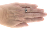 Blue Royale - Vintage Retro Platinum Ceylon Blue Sapphire & Diamond Ring (VR612)