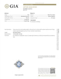 Ceylon Skies -  Vintage Platinum Ceylon Sapphire GIA (No Heat) Diamond Ballerina Ring (VR530)