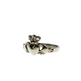 A Ghrá - Vintage 10K White Gold Irish Claddagh Ring (VR969)