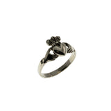 A Ghrá - Vintage 10K White Gold Irish Claddagh Ring (VR969)