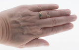 Greenery - Vintage 10K Gold Natural Emerald & Diamond Ring (VR973)