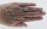 Opalescent Daydream - Estate Sterling Silver Opal Open-Work Flower & Foliage Ring (ER366)