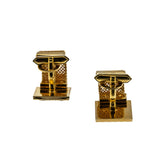 Forsyth - Vintage Gold Plated Blue Stone Double Pair Of Cuff Links In The Original Box (VA015)