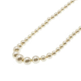 A Touch Of Class - Vintage Brass Faux Pearl Necklace Strand (VN200)