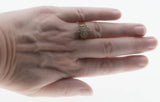 Marquise Sophistication - Vintage 14K Gold Natural Diamond Cluster Ring (VR977)