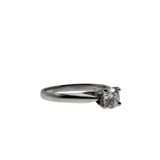 One & Only - Vintage 18K White Gold Natural Diamond Solitaire Engagement Ring (VR978)