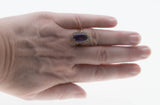 Amethyst Royale - Vintage Bespoke 14K Gold Natural Amethyst & Diamond Cluster Ring (VR979)