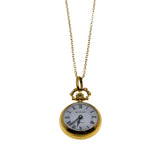 From Times Past - Vintage 'Birks' Swiss Gold Plated Engraved Pendant Watch & Chain (VP238)