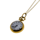 From Times Past - Vintage 'Birks' Swiss Gold Plated Engraved Pendant Watch & Chain (VP238)