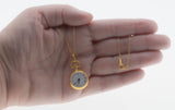 From Times Past - Vintage 'Birks' Swiss Gold Plated Engraved Pendant Watch & Chain (VP238)