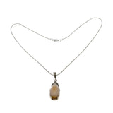 Deco Delight - Art Deco 935 High Grade Silver Chalcedony & Marcasite Pendant  & Chain (ADP022)