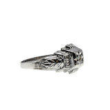 Deco Artistry - art Deco 14K White Gold Natural 'Old European Cut' Diamond Ring (ADR277)