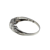 Deco Artistry - art Deco 14K White Gold Natural 'Old European Cut' Diamond Ring (ADR277)