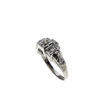 Deco Artistry - art Deco 14K White Gold Natural 'Old European Cut' Diamond Ring (ADR277)