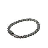 John Hardy - Estate Sterling Silver Natural Diamond Twisted Cable Icon Bracelet (EB033)