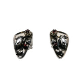 Triad - Vintage Silver Austrian Swarovski Crystal Crystal Rhinestone Clip-On Earrings (VE435)