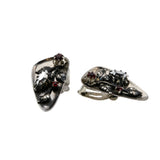Triad - Vintage Silver Austrian Swarovski Crystal Crystal Rhinestone Clip-On Earrings (VE435)