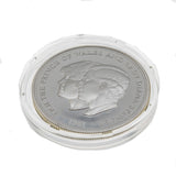 Royal Mint - Vintage English 1981 Prince Charles & Lady Diana Commemorative Royal Wedding Silver Proof Coin (VA016)