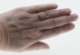 Turn Of The Century - Estate English 9K Gold Natural Ruby & Diamond Scroll Ring (ER376)