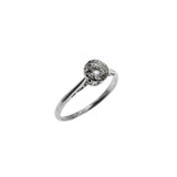 Timeless - Art Deco English 18K White Gold & Platinum Natural 'Old European Cut' Diamond Solitaire Engagement Ring (ADR282)