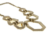 Sun Goddess - Vintage Signed 'R.J. Graziano' Gold Plated Multi Stone Jewelled Crystal Necklace (VN205)