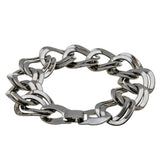 Jewelry Art - Vintage Signed 'Monet' Rhodium Plate Fancy Link Necklace & Bracelet Set (VN208)