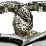 Bold Couture - Vintage Signed 'CN' Silver Plate Heavy Link Bracelet (VB117)